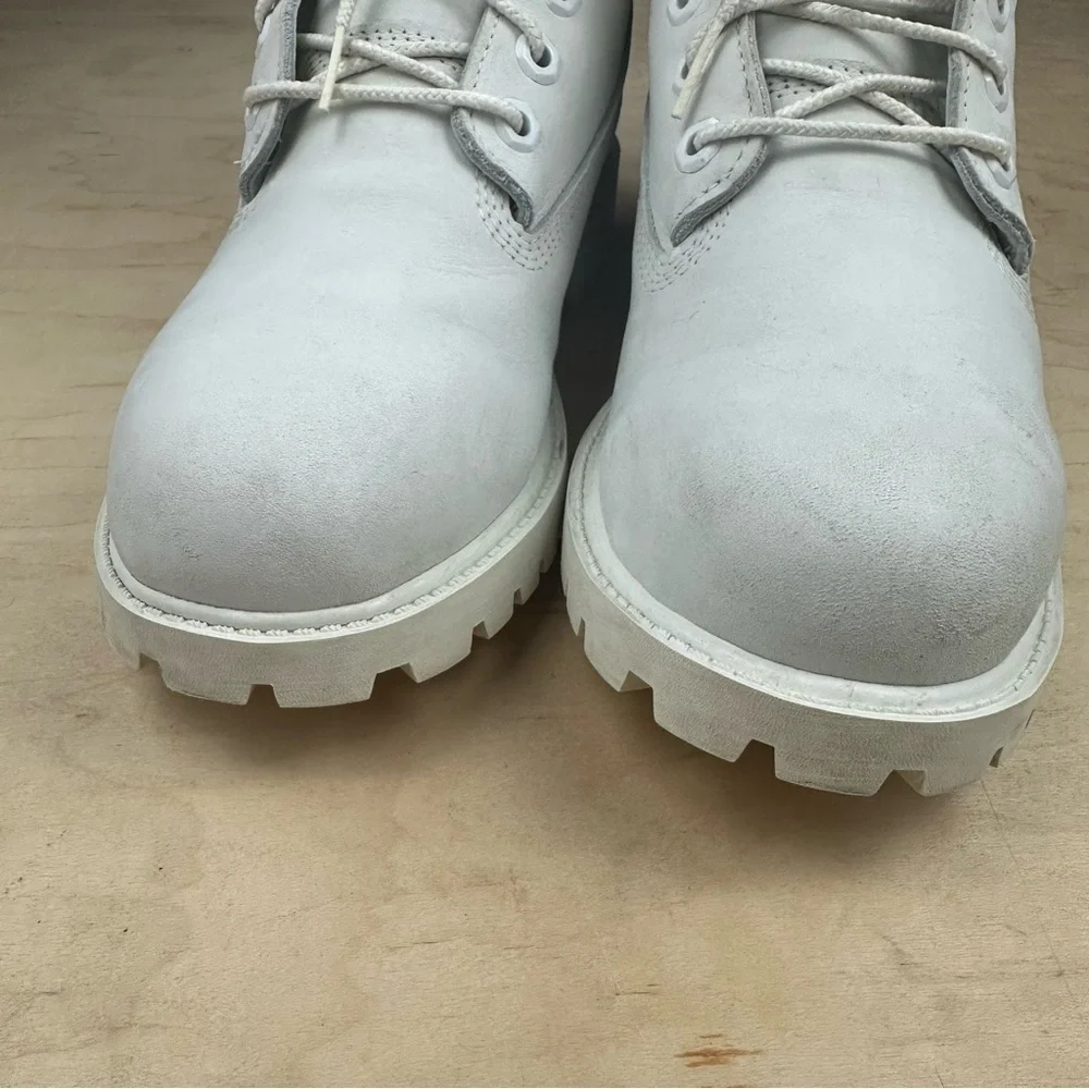 Timberland Light Gray Leather Boots boys